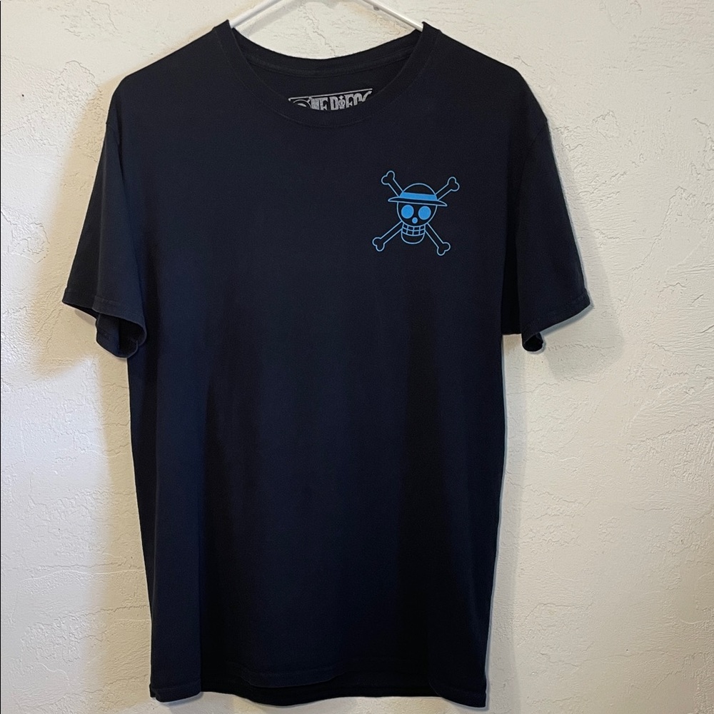 Ripple Junction One Piece Straw Hat Monkey D. Luffy Black Graphic Tee